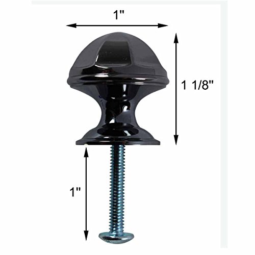Cabinet Knob Nickel Black Brass 1 Diameter Renovators Supply