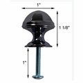 Cabinet Knob Nickel Black Brass 1 Diameter Renovators Supply