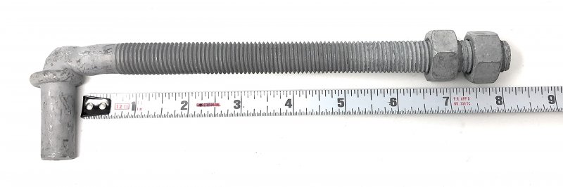 Chain Link Fence J-bolts Galvanized Finish Pin 5 8 Inch Long