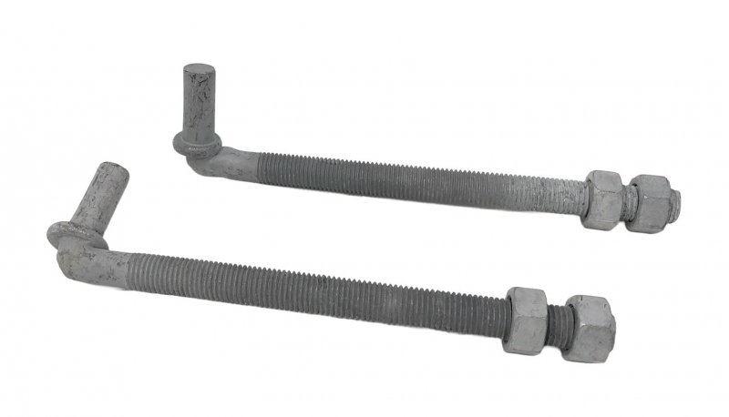 Chain Link Fence J-bolts Galvanized Finish Pin 5 8 Inch Long