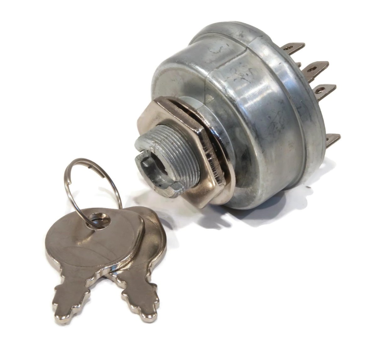 Ignition Switch With Keys For Prime Line 7-01895 701895 Lawn Mower 6 Terminal 5 8 In Mounting Stem 4 Positions