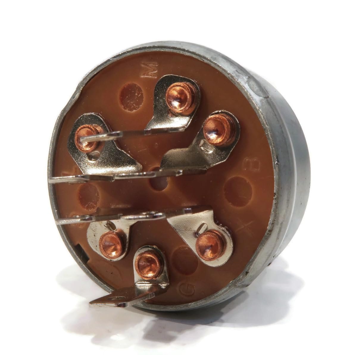 Ignition Switch With Keys For Prime Line 7-01895 701895 Lawn Mower 6 Terminal 5 8 In Mounting Stem 4 Positions