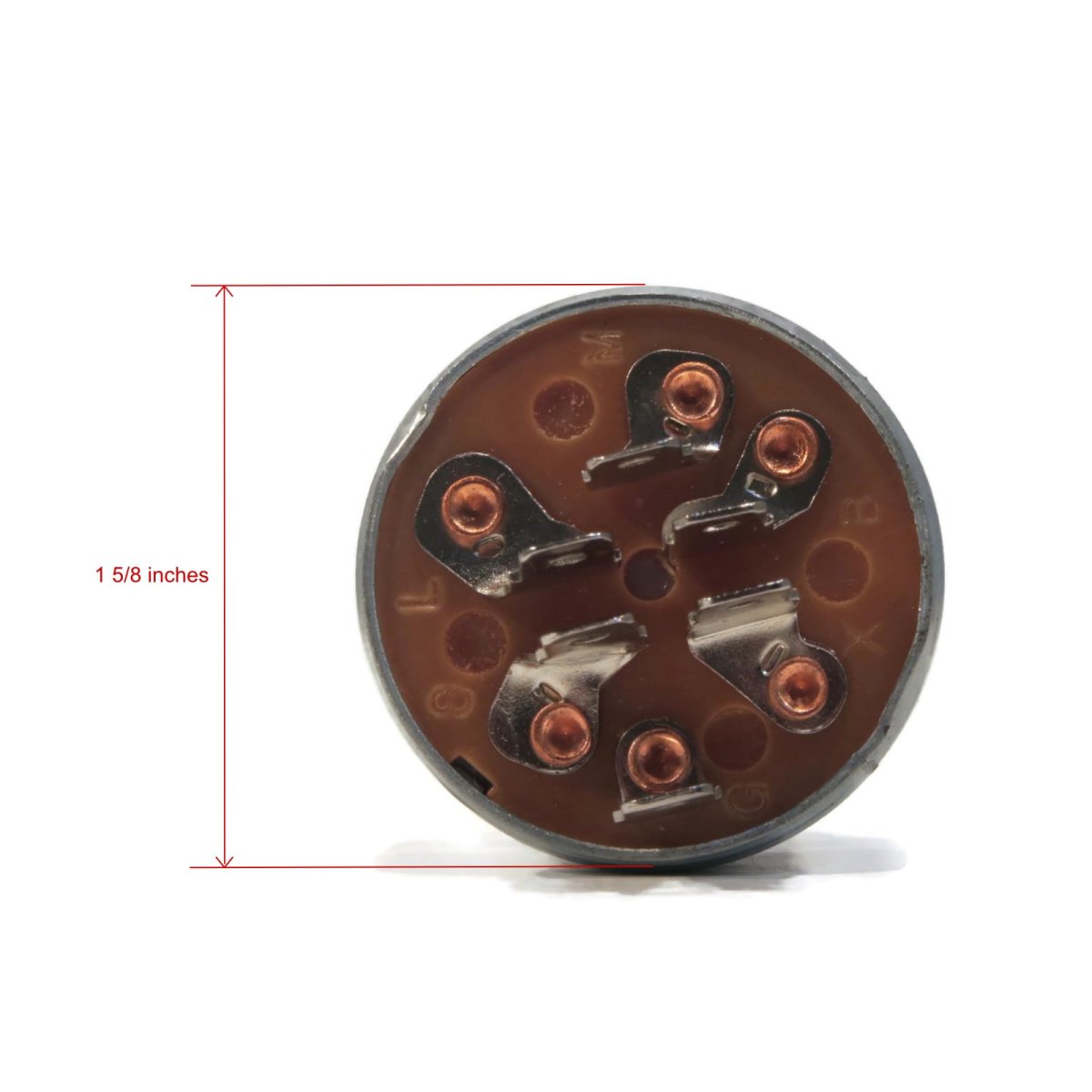 Ignition Switch With Keys For Prime Line 7-01895 701895 Lawn Mower 6 Terminal 5 8 In Mounting Stem 4 Positions