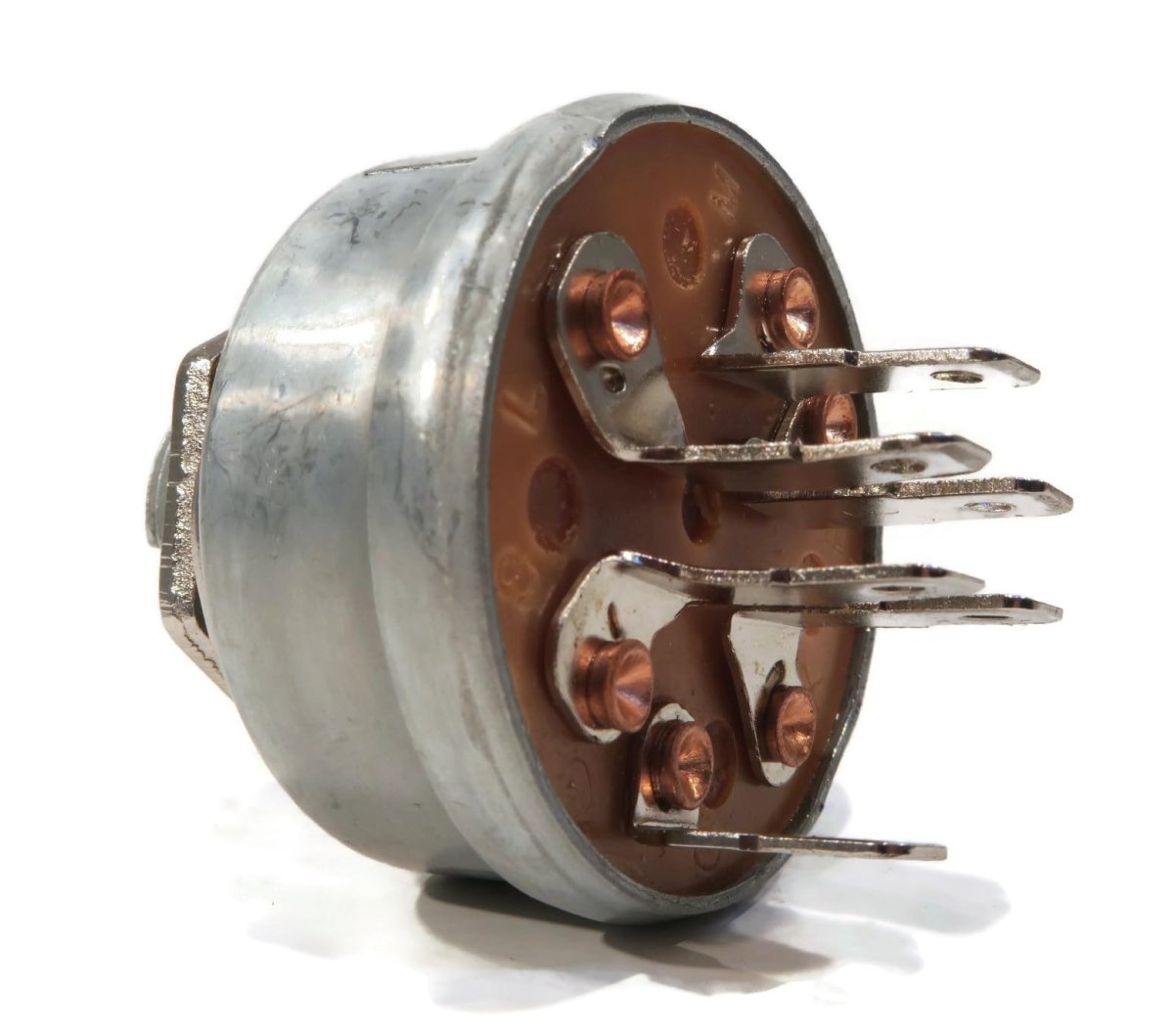 Ignition Switch With Keys For Prime Line 7-01895 701895 Lawn Mower 6 Terminal 5 8 In Mounting Stem 4 Positions