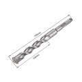 Uxcell Rotary Hammer Drill Bit 25 32-inch 3 9-inch Significant Depth 7 7-inch Long Carbide Tipped Hollow Square Shank
