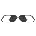 Hecasa Pair Fog Light Bezels For 2017-2019d Escape Kuga Replacement For Fo1038164 Fo1039164 Gj5z17k946ab Gj5z17k946aa Lamp 