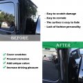 Piugilh Real Carbon Fiber Car Rear Side Window Air Vent Decoration Trim Fit For Mercedes Benz G Wagon W464 Class W463 G500 G550