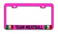 Team Meatball Italian Italy Metal License Plate Frame For Car Suv Truck Heavy Duty Steel Tag Holder 12 5 X 6 In Universal Fit 