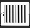 10w X 6 H Never Rust Plastic 2-way-vertical Air Supply Register Hvac Vent Duct Grille Off White 