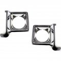 Chevy C10 Headlight Door 1975 76 77 1978 Driver And Passenger Side Pair Set Round Chrome Painted-dark Argent Gm2512134 