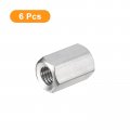 Uxcell M8 X 1 25-pitch 20mm Length Coupling Nuts 6pcs 304 Stainless Steel Metric Hex Rod
