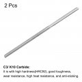 Uxcell Chucking Reamer 1 6mm C3 K10 Tungsten Carbide H7 Accuracy Lathe Machine 4 Straight Flutes Milling Cutter 2pcs