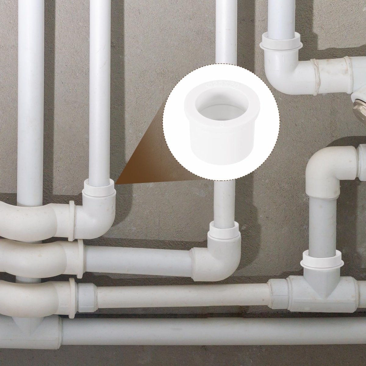 10 Pcs Pvc Dwv Reducer Bushing 3 4 X 1 2 Socket Socket Thread Coupling Connectors Pipe Adapter Fitting For Connecting Home
