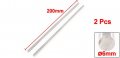 Uxcell 2pcs 6mm X 200mm Metal Machine Turning Tool Rod Bar Lathe Round Stick