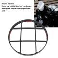 Motorcycle Headlight Grill Cover Aluminum Alloye Grill Side Mounting Stick On Lamp Mask For 401 250 125 2019 To 2023