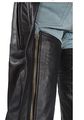 Leather Biker Chaps With Zipper Pocket Xs 