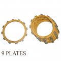 Caltric Friction Clutch Plate Compatible With Kawasaki Zg1000 Zg-1000 Concours 1000 1986-2006 9-plates