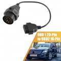X Autohaux Obd 1 20-pin To Obd2 16-pin Diagnostic Tool Adapter Connector Cable For Bmw E36 E46 E38 E39 E53