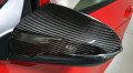 Juiveel Real Carbon Fiber Style Exterior Mirror Cover Side Rear View Trim Compatible With 2019-2022 Hyundai Veloster Js N-line