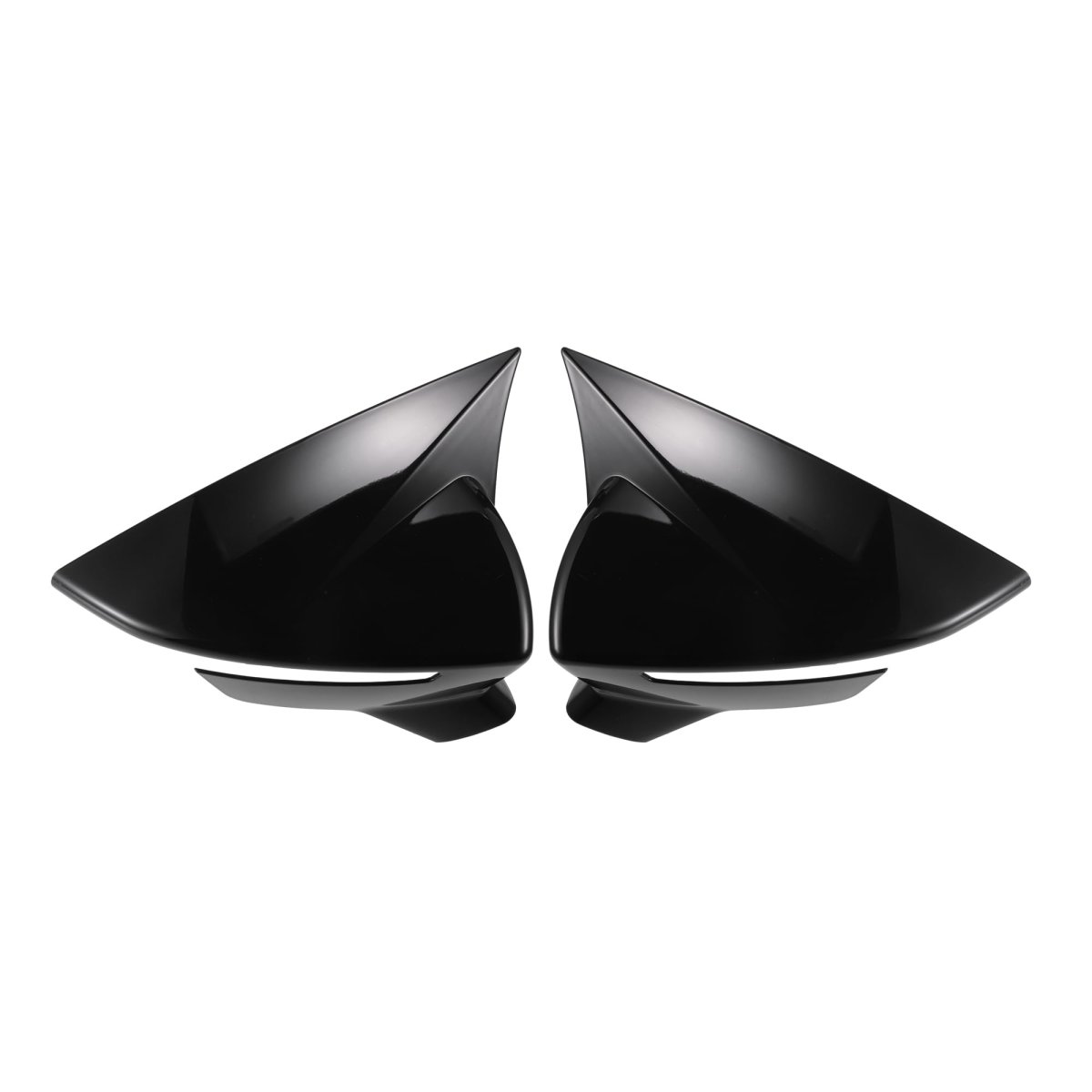 Gloss Black Rear View Mirror Cover Cap Overlay For Seat Leon Mk3 5f Ibiza Mk5 2013 2019 Driver And Passenger Side Pair Models