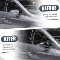 Gloss Black Rear View Mirror Cover Cap Overlay For Seat Leon Mk3 5f Ibiza Mk5 2013 2019 Driver And Passenger Side Pair Models