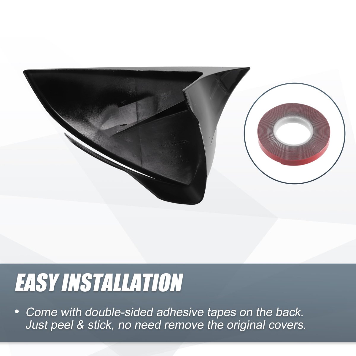 Gloss Black Rear View Mirror Cover Cap Overlay For Seat Leon Mk3 5f Ibiza Mk5 2013 2019 Driver And Passenger Side Pair Models