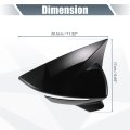 Gloss Black Rear View Mirror Cover Cap Overlay For Seat Leon Mk3 5f Ibiza Mk5 2013 2019 Driver And Passenger Side Pair Models