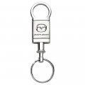 Mazda Zoom Satin Chrome Valet Keychain 