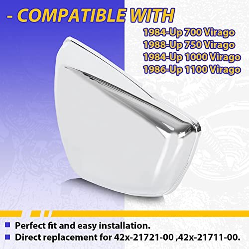 Panel Battery Cover Fairing For 1984-up Yamaha Xv 700 750 1000 1100 Virago Motorcycle Chrome Side Protection Left