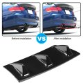 Rear Bumper Spoiler Universal Car Chassis Shark Fin Wing Lip Diffuser S