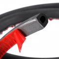 Uxcell D-shape Door Rubber Seal Strip 0 51 X0 59 Foam Automotive Weather Stripping With Self-adhesive For Cars Truck Window