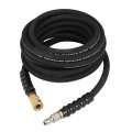Pressure Washer Hose 1 4 In X 25 Ft 4000 Psi Wear Resistant Power With 3 8 To M22 14 Quick Connect Set