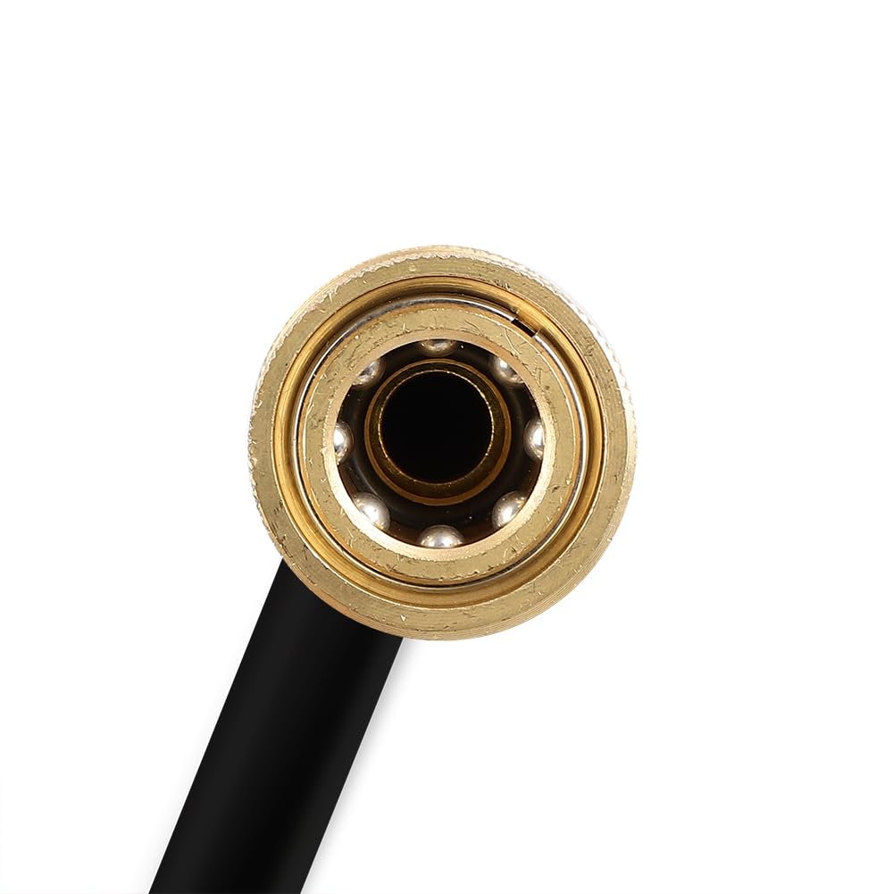 Pressure Washer Hose 1 4 In X 25 Ft 4000 Psi Wear Resistant Power With 3 8 To M22 14 Quick Connect Set