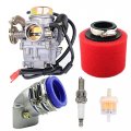 Whfzn Cvk 30mm Cvk30 Carburetor With Intake Boot Joint And Air Filter For Gy6 150cc 200cc 250cc Engine Motorcycle Atv Scooter 