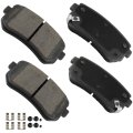 Rear D1398 Ceramic Disc Brake Pad Set For Hyundai Accent Elantra Sonata Tucson And Kia Cadenza Forte Rio Sportage 4 Pieces With 