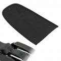 Bib Cover Black Pu Leather Flame Rear Motorcycle Artificial Decorative Pad Pattern Fit For Xl 883 1200 48 Black