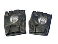 Motorcycle Biker Leather Fingerless Skull Flame Gloves 2xl 