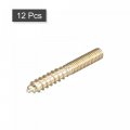 Uxcell M5x40mm Hanger Bolts 12pcs Double Ended Thread Dowel Screws For Wood Furniture