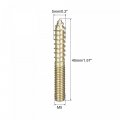 Uxcell M5x40mm Hanger Bolts 12pcs Double Ended Thread Dowel Screws For Wood Furniture