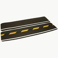 Non Skid Cleat Anti Slip Adhesive Treads 6 In X 24 Black With Photoluminescent Stripe High Traction Water Resistant Safety Tape 