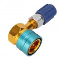 Qiilu Car Air-conditioning Accessories R1234yf To R134a Low-voltage Side Quick Coupler Adapter For Most European And American