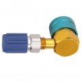 Qiilu Car Air-conditioning Accessories R1234yf To R134a Low-voltage Side Quick Coupler Adapter For Most European And American
