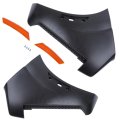 Front Bumper Extension End With Side Markers For Frontier 2022 2023 2024 Black Plastic Left And Right Pair Replacement 