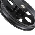Tsnamay 2sets Black Wall Ceiling Mount Rustic Pulleys For Hanging Lamp Pulley Wheels Set Plug In Pendant Light 