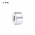 Uxcell 10pcs Aluminum Spacer 4 Bore X 3 Od 8 Length Screw Standoff Bushing Plain Round Metal For 1 Id Screws Bolts And Rods