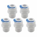 Jiuwu 3 8-inch Push Pt Thread Male Straight Tube Quick Connect For Ro Water Filter Pack Of 5 