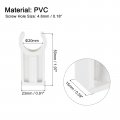Uxcell Pvc Pipe Clamps Clips 20pcs For 20mm 3 4 Od Hose Hanger Support Pex Tubing U-shaped Water White