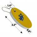Graphics More Southern Arkansas University Secondary Logo Floating Keychain Oval Foam Fishing Boat Buoy Key Float