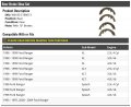Marketplace Auto Parts Rear Brake Shoe Set Compatible With 1995-2009 Ford Ranger 10 Inch Brakes