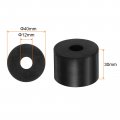 Harfington 8pcs Rubber Spacer 1 57 Inch Od 0 47 Id 2 Thick Neoprene Round Anti Vibration Isolation Pads Isolator Washers